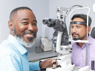 Doctor with patient
